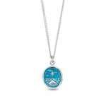 North Star Talisman | Capri Blue-Sterling Silver, Ceramic Blue-Blue Ruby Jewellery-Vancouver Canada