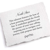 North Star Talisman-Oxdized Sterling Silver-Blue Ruby Jewellery-Vancouver Canada