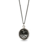 North Star Talisman-Oxdized Sterling Silver-Blue Ruby Jewellery-Vancouver Canada