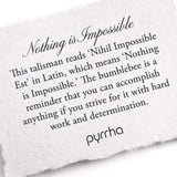 Pyrrha-Nothing is Impossible Necklace-Necklaces-Blue Ruby Jewellery-Vancouver Canada