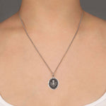Octopus Talisman-Oxidized Sterling Silver-Blue Ruby Jewellery-Vancouver Canada