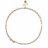 Chan Luu-Odyssey Paperclip Necklace-Necklaces-18k Gold Vermeil-Blue Ruby Jewellery-Vancouver Canada