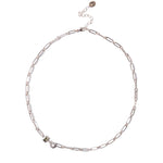Chan Luu-Odyssey Paperclip Necklace-Necklaces-Sterling Silver-Blue Ruby Jewellery-Vancouver Canada