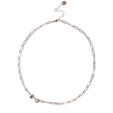 Chan Luu-Odyssey Paperclip Necklace-Necklaces-Sterling Silver-Blue Ruby Jewellery-Vancouver Canada