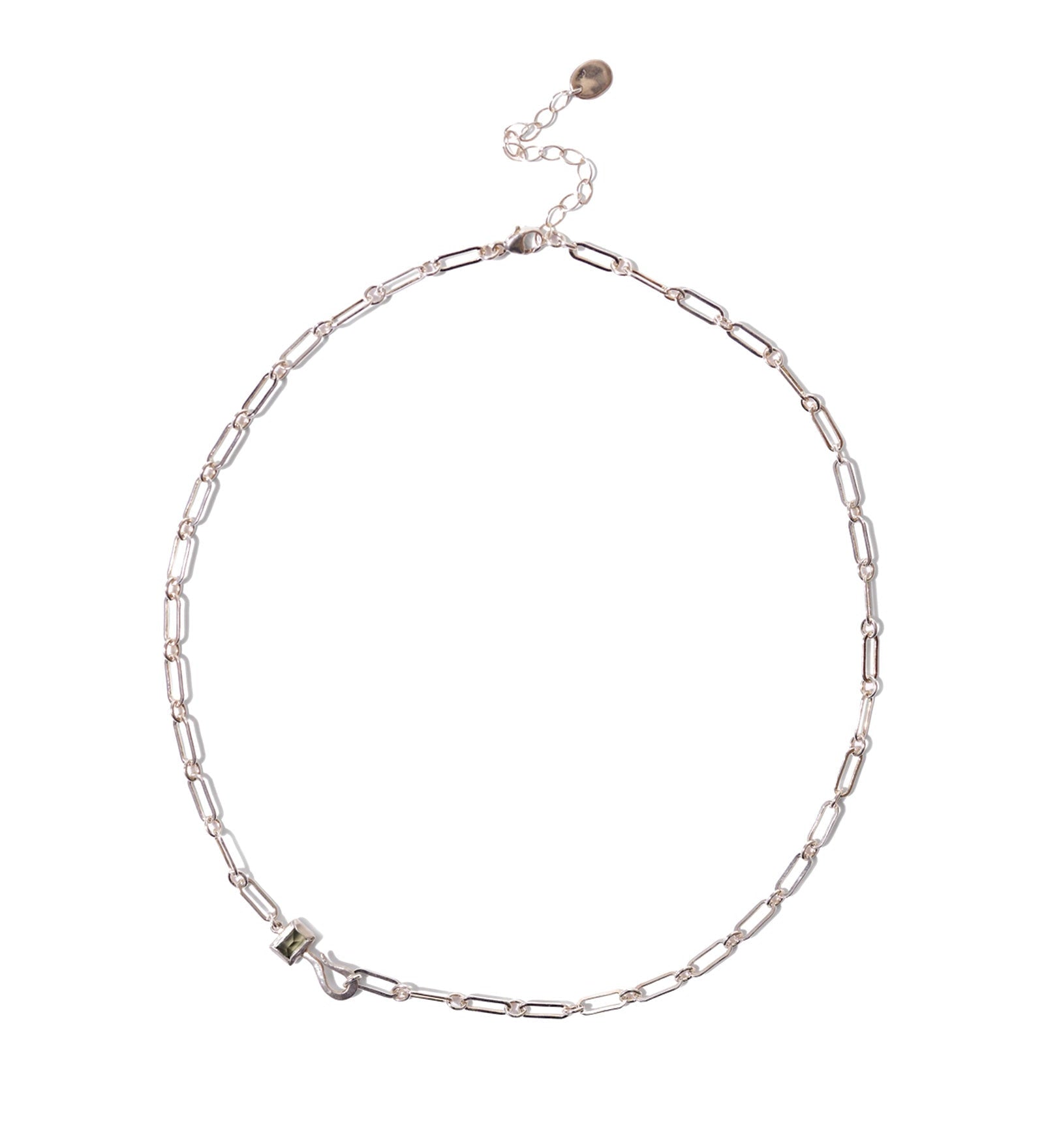 Chan Luu-Odyssey Paperclip Necklace-Necklaces-Sterling Silver-Blue Ruby Jewellery-Vancouver Canada