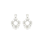 Olive & Piper-Olivia Drops-Earrings-Silver-Tone, Crystal-Blue Ruby Jewellery-Vancouver Canada