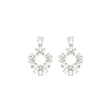 Olive & Piper-Olivia Drops-Earrings-Silver-Tone, Crystal-Blue Ruby Jewellery-Vancouver Canada