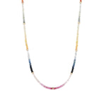 Gem Jar-Ombre Stone Necklace-Necklaces-14k Gold Filled, Multi-Blue Ruby Jewellery-Vancouver Canada