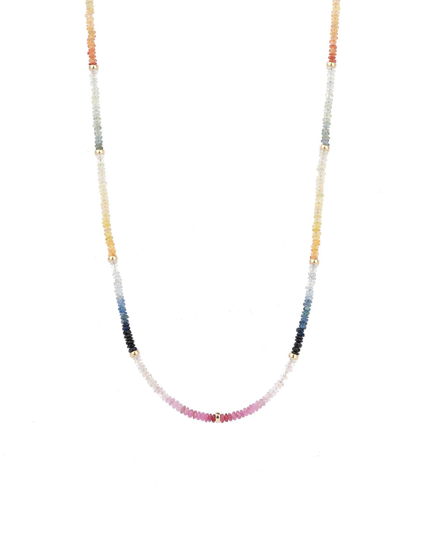 Gem Jar-Ombre Stone Necklace-Necklaces-14k Gold Filled, Multi-Blue Ruby Jewellery-Vancouver Canada