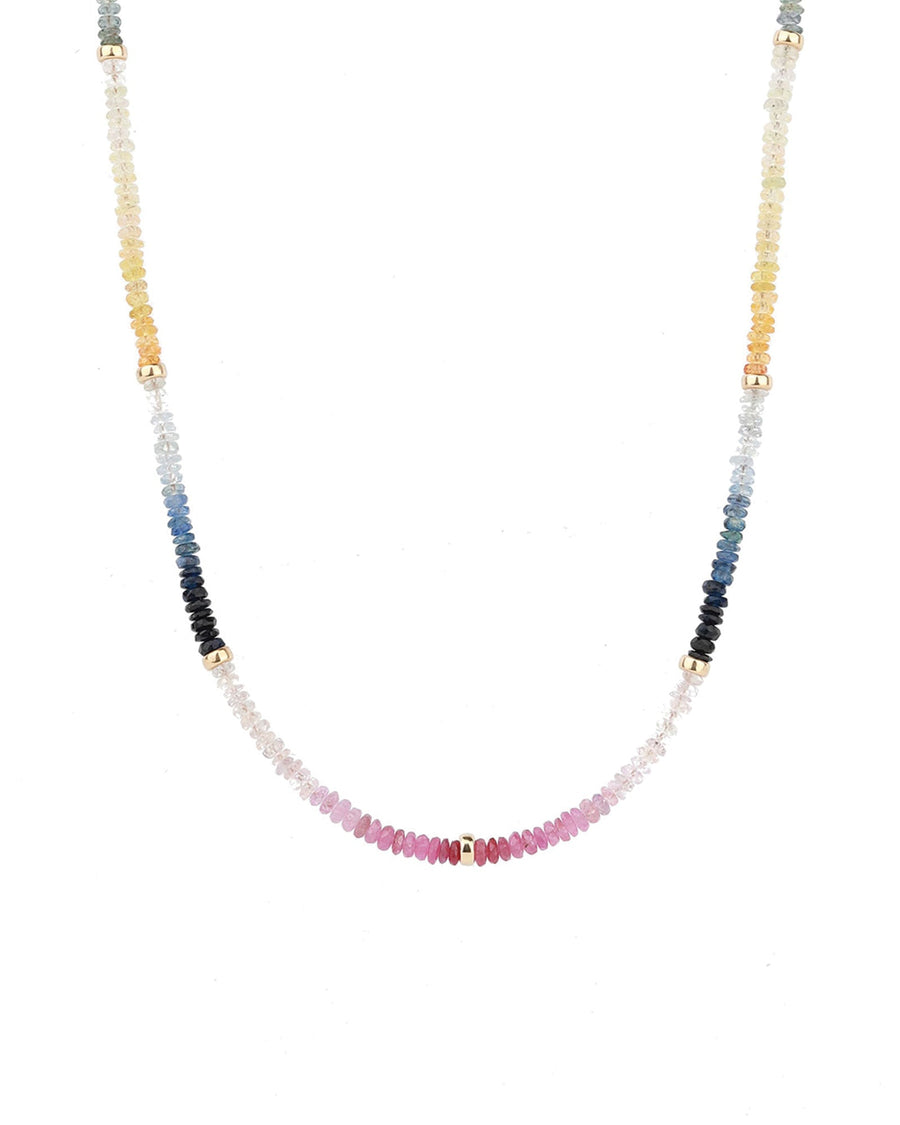 Gem Jar-Ombre Stone Necklace-Necklaces-14k Gold Filled, Multi-Blue Ruby Jewellery-Vancouver Canada