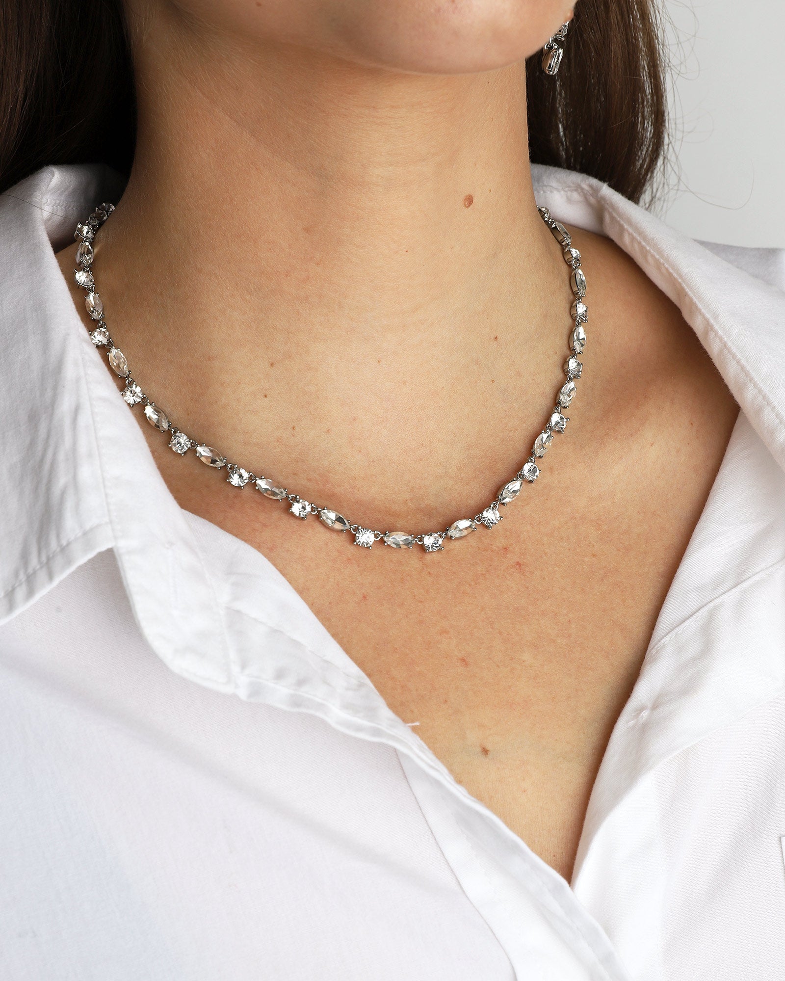 Olive Piper Ona Crystal Necklace Blue Ruby Jewellery, Canada