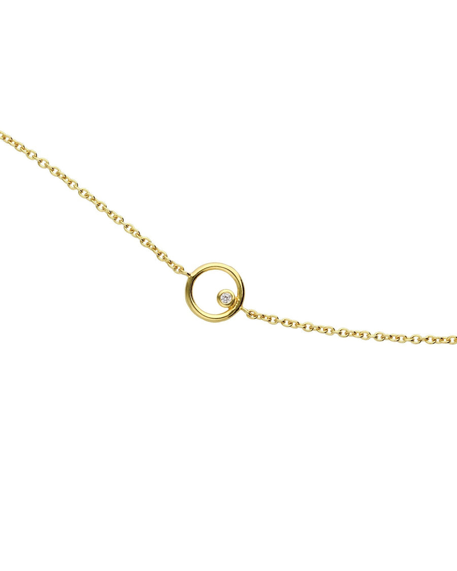 Tashi-Open Circle CZ Bracelet-Bracelets-14k Gold Vermeil, Cubic Zirconia-Blue Ruby Jewellery-Vancouver Canada