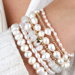 Cause We Care-Oval Pearl Bracelet | 6mm-Bracelets-Freshwater Pearl-Blue Ruby Jewellery-Vancouver Canada