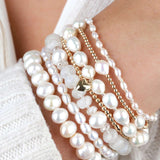 Cause We Care-Oval Pearl Bracelet | 6mm-Bracelets-Freshwater Pearl-Blue Ruby Jewellery-Vancouver Canada