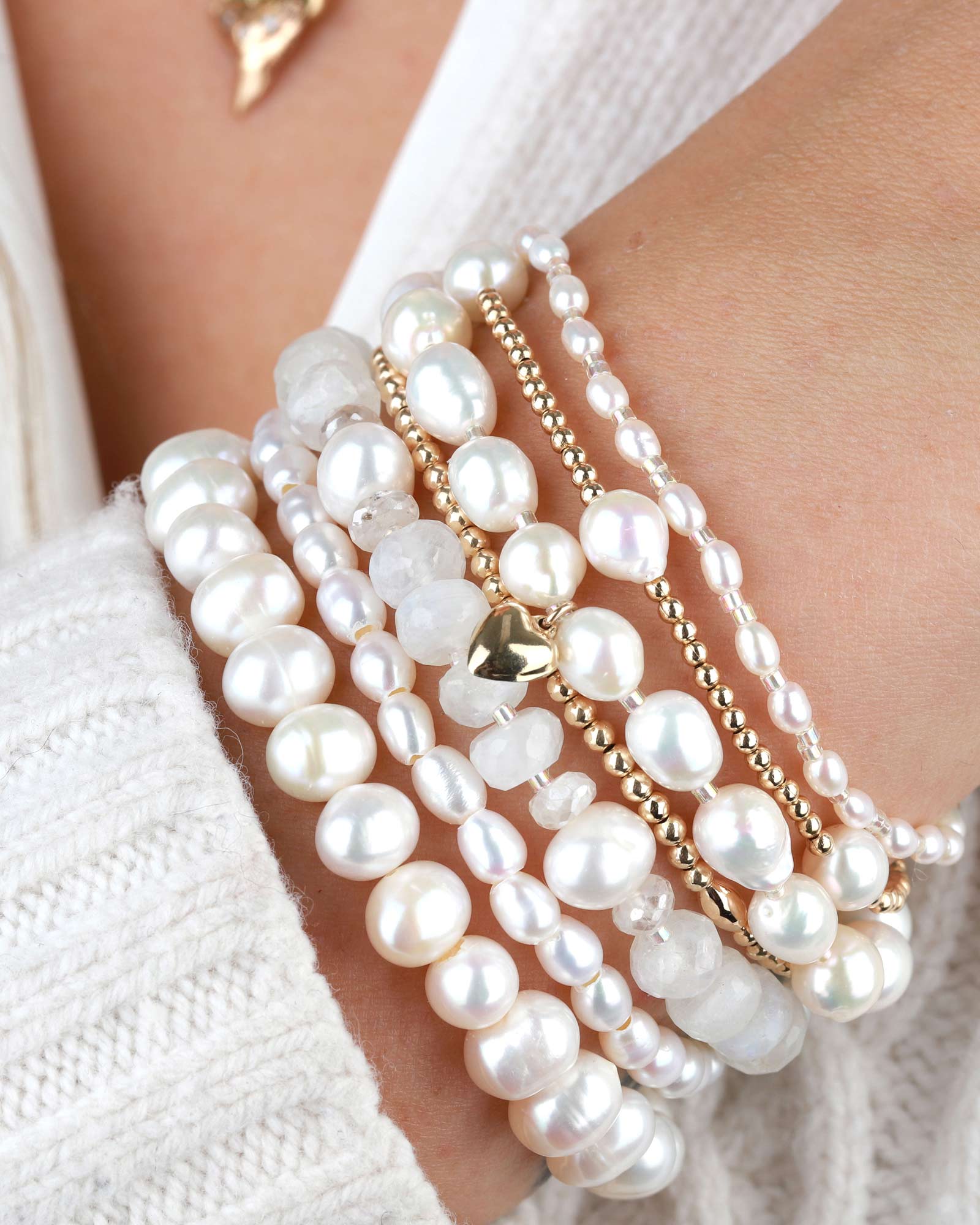 Cause We Care-Oval Pearl Bracelet | 6mm-Bracelets-Freshwater Pearl-Blue Ruby Jewellery-Vancouver Canada