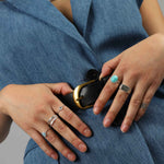 Tashi-Oval Stone Ring-Rings-Blue Ruby Jewellery-Vancouver Canada