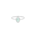 Tashi-Oval Stone Ring-Rings-Sterling Silver, Aquamarine-5-Blue Ruby Jewellery-Vancouver Canada