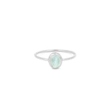 Tashi-Oval Stone Ring-Rings-Sterling Silver, Aquamarine-5-Blue Ruby Jewellery-Vancouver Canada