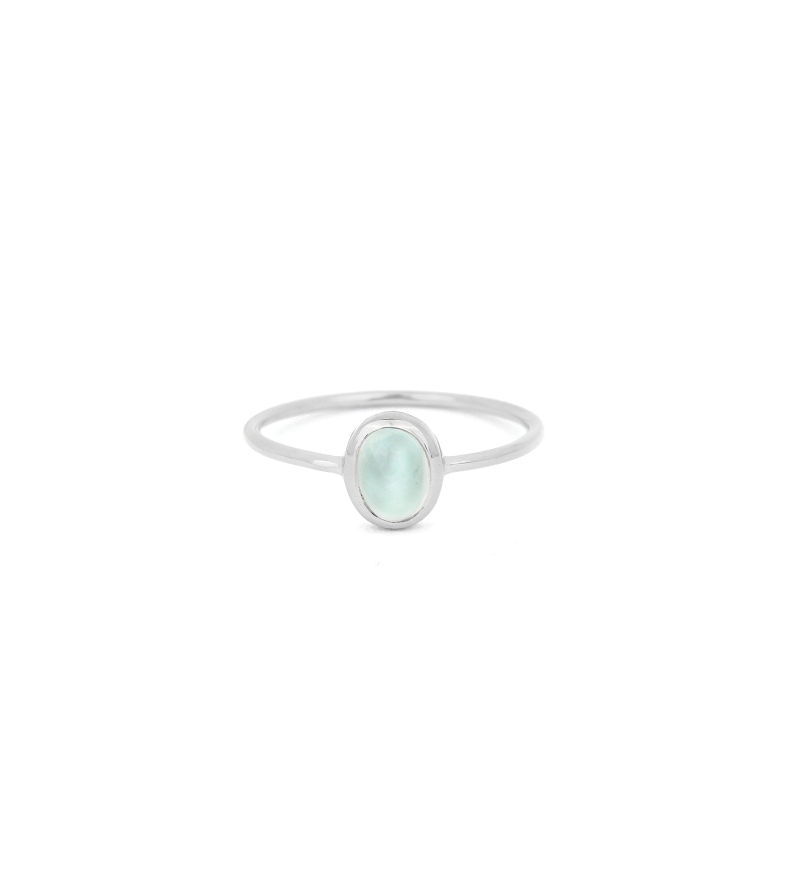 Tashi-Oval Stone Ring-Rings-Sterling Silver, Aquamarine-5-Blue Ruby Jewellery-Vancouver Canada