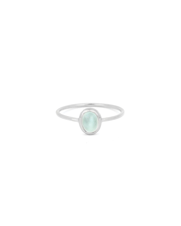Tashi-Oval Stone Ring-Rings-Sterling Silver, Aquamarine-5-Blue Ruby Jewellery-Vancouver Canada