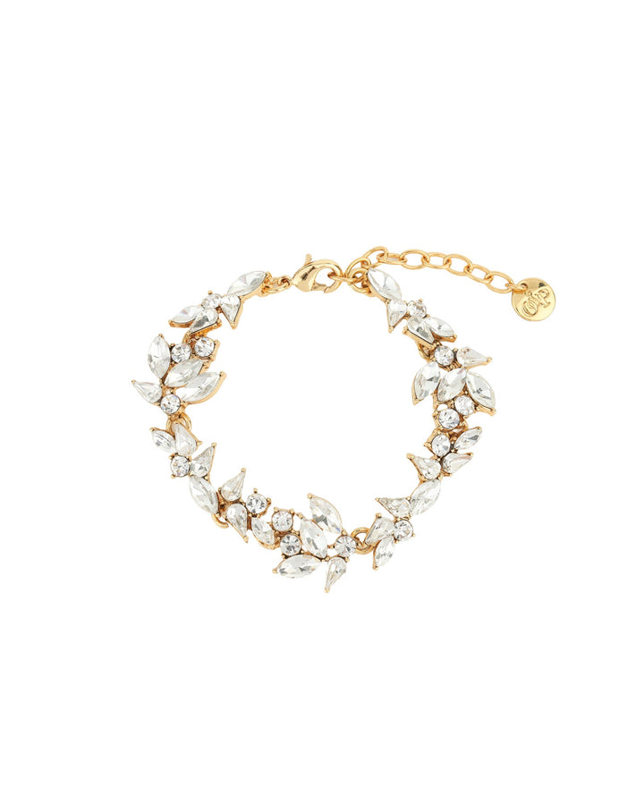 Olive & Piper-Parker Bracelet-Bracelets-Oxidized Gold, Crystal-Blue Ruby Jewellery-Vancouver Canada