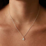 Tashi-Pavé Butterfly Necklace-Necklaces-Sterling Silver, Cubic Zirconia-Butterfly-Blue Ruby Jewellery-Vancouver Canada