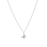 Tashi-Pavé Butterfly Necklace-Necklaces-Sterling Silver, Cubic Zirconia-Butterfly-Blue Ruby Jewellery-Vancouver Canada