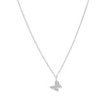 Tashi-Pavé Butterfly Necklace-Necklaces-Sterling Silver, Cubic Zirconia-Butterfly-Blue Ruby Jewellery-Vancouver Canada