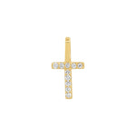 Tai Fine-Pavé Diamond Monogram Pendant-Necklaces-14k Yellow Gold, Diamond-T-Blue Ruby Jewellery-Vancouver Canada