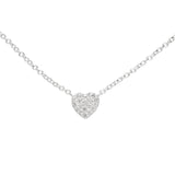 Tashi-Pavé Heart Necklace-Necklaces-Sterling Silver, Cubic Zirconia-Blue Ruby Jewellery-Vancouver Canada