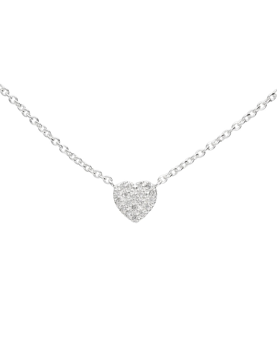 Tashi-Pavé Heart Necklace-Necklaces-Sterling Silver, Cubic Zirconia-Blue Ruby Jewellery-Vancouver Canada