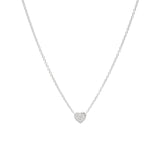 Tashi-Pavé Heart Necklace-Necklaces-Sterling Silver, Cubic Zirconia-Blue Ruby Jewellery-Vancouver Canada