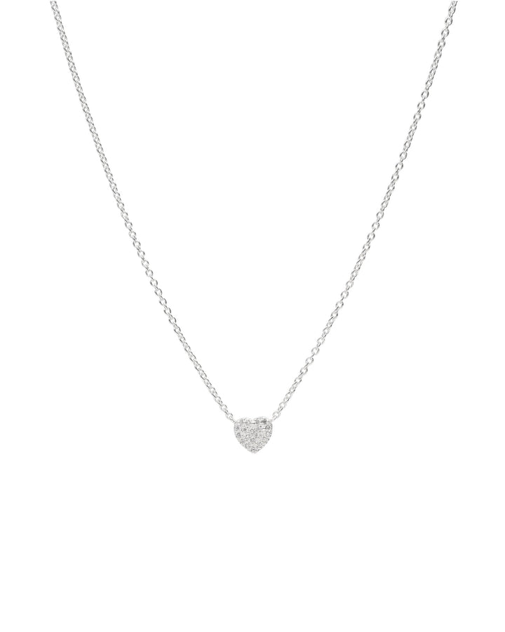 Tashi-Pavé Heart Necklace-Necklaces-Sterling Silver, Cubic Zirconia-Blue Ruby Jewellery-Vancouver Canada