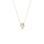 Pavé Mosh Pit Necklace-Necklaces-Adina Reyter-14k Yellow Gold, Diamond-Blue Ruby Jewellery-Vancouver-Canada