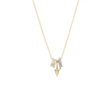 Pavé Mosh Pit Necklace-Necklaces-Adina Reyter-14k Yellow Gold, Diamond-Blue Ruby Jewellery-Vancouver-Canada