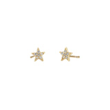 Kris Nations-Pavé Star Stud Earrings-Earrings-18k Gold Vermeil, Cubic Zirconia-Blue Ruby Jewellery-Vancouver Canada