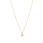 Tashi-Pearl Milgrain Necklace-Necklaces-14k Gold Vermeil, White Pearl-Blue Ruby Jewellery-Vancouver Canada