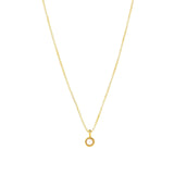 Tashi-Pearl Milgrain Necklace-Necklaces-14k Gold Vermeil, White Pearl-Blue Ruby Jewellery-Vancouver Canada