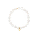Cause We Care-Pearl Miyuki Heart Drop Bracelet | 6mm-Bracelets-14k Gold-fill-Blue Ruby Jewellery-Vancouver Canada