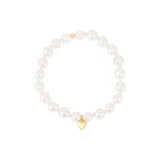 Cause We Care-Pearl Miyuki Heart Drop Bracelet | 6mm-Bracelets-14k Gold-fill-Blue Ruby Jewellery-Vancouver Canada