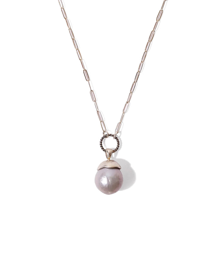 Chan Luu-Pearl Pendant Necklace-Necklaces-Sterling Silver-Blue Ruby Jewellery-Vancouver Canada