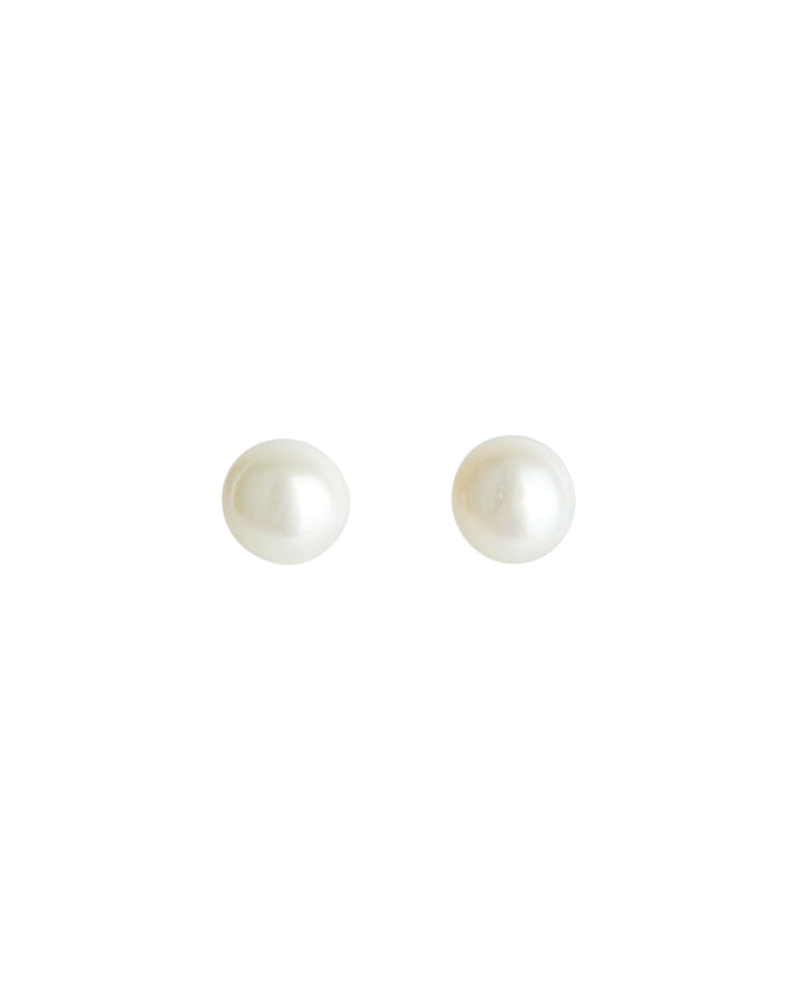 Poppy Rose-Pearl Studs I 4mm-Earrings-14k Gold-fill, Freshwater Pearl-Blue Ruby Jewellery-Vancouver Canada