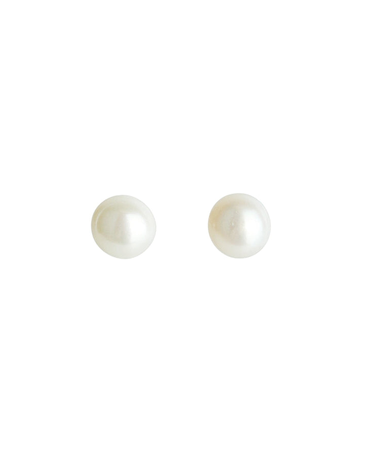 Poppy Rose-Pearl Studs I 6mm-Earrings-14K Gold-Fill, Freshwater Pearl-Blue Ruby Jewellery-Vancouver Canada