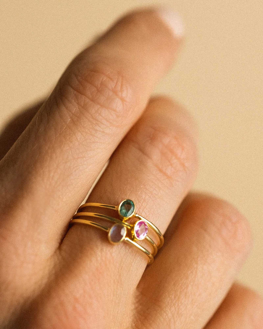 Leah Alexandra-Petite Oval Ring-Rings-Blue Ruby Jewellery-Vancouver Canada