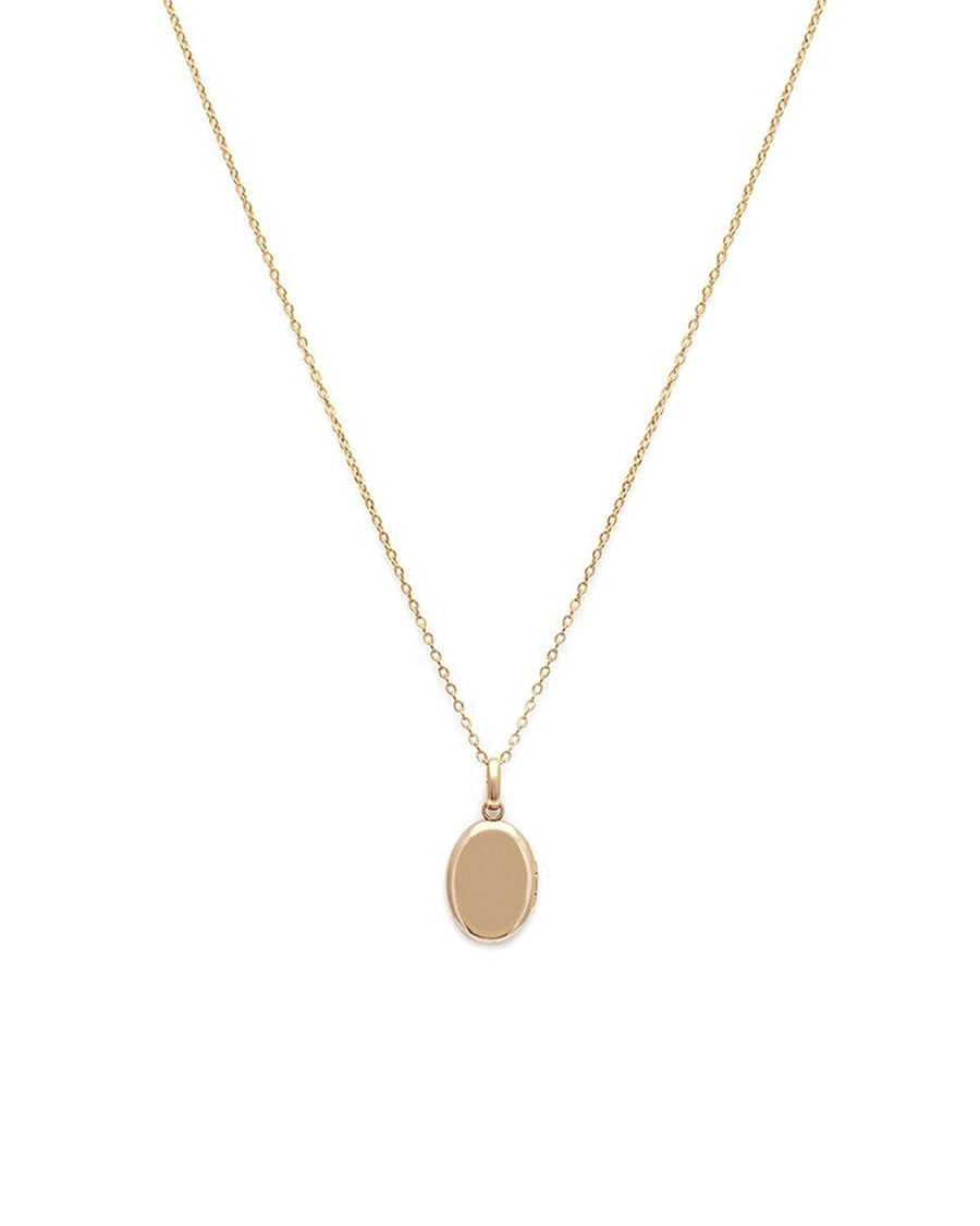 Leah Alexandra-Petite Satin Oval Locket-Necklaces-14k Gold Vermeil, 14k Gold-fill, Diamond-Blue Ruby Jewellery-Vancouver Canada