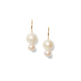 Chan Luu-Pheobe Drop Earrings-Earrings-18k Gold Vermeil, White Pearl-Blue Ruby Jewellery-Vancouver Canada