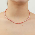 Gem Jar-Pink Opal Stone Necklace-Necklaces-14k Gold Filled, Pink Opal-Blue Ruby Jewellery-Vancouver Canada