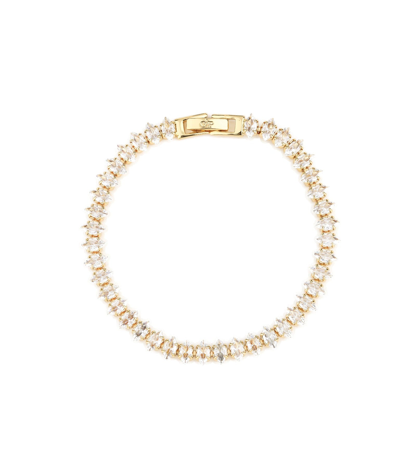 Olive & Piper-Pippa Bracelet (Set of 2)-Bracelets-14k Gold Plated, Crystal-Blue Ruby Jewellery-Vancouver Canada