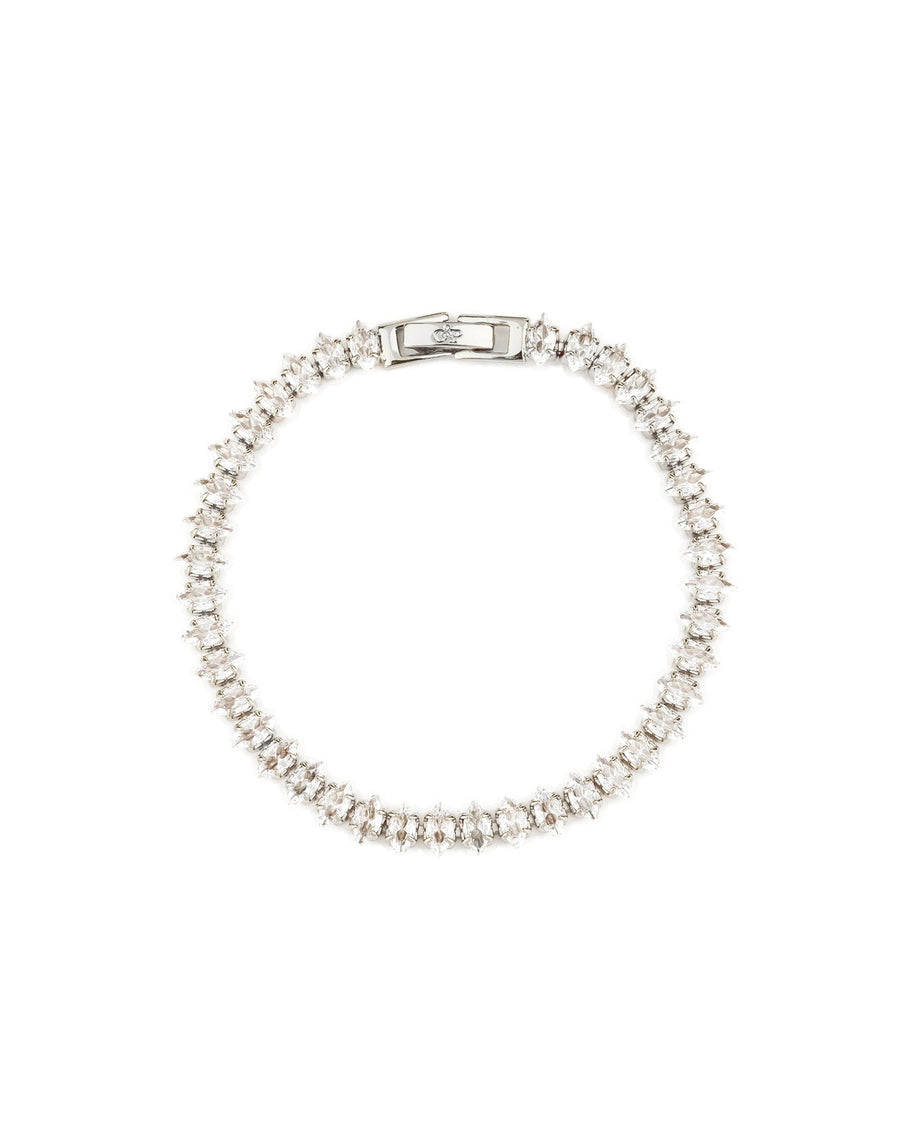 Olive & Piper-Pippa Bracelet (Set of 2)-Bracelets-Silver-Tone, Crystal-Blue Ruby Jewellery-Vancouver Canada