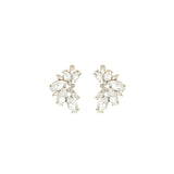 Olive & Piper-Porter Cluster Studs-Earrings-Oxidized Gold, Crystal-Blue Ruby Jewellery-Vancouver Canada